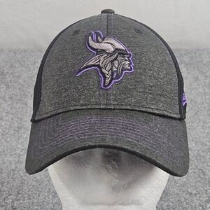 Minnesota Vikings Monochrome Hat S M New Era 39Thirty Stretch Grey Black Cap